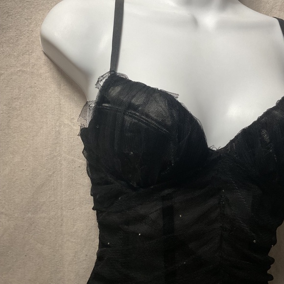 Sheer Black Corset - Picture 2 of 8
